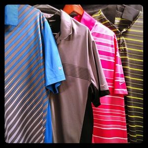 Men's Nike Dri-fit golf shirts